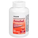 Comprimate de FeroSul - Sulfat feros 325 mg - Supliment de fier pentru femei și bărbați - Tablete de inghitire - Red - 1000 Count