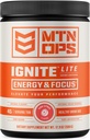 MTN OPS Ignite Energy Drink Powder Gluten Free Nitricoxide Supplement Drink Mix, L Arginine, L Citruline, Cafeina & Nootropic Sugar Free Drink Mix, 45 Servings, Pink Citrus