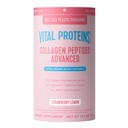 Proteine vitale Colagen Peptides avansat, Peptide hidrolizate cu acid hialuronic și vitamina C - căpșuni Lemon Flavor pulbere, 10,5oz