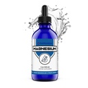 FWS Citrat de magneziu Picături lichide pentru adulți și copii, Citrate de magneziu pur, Organic, non-GMO, Vegan, Suporturi energie somn calm musculare nervi, Dozare ușor reglabilă, 4 lună de aprovizionare, 4 oz