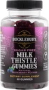 Bucklebury zahăr-gratuit de lapte Thistle Gumries 1000 mg cu aroma de afine naturale - Vegan, Gluten-gratuit, non-GMO Natural Milk Thistle Supliment pentru sănătatea ficatului, Imunitate şi suport antioxidant -60 Conte