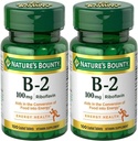Natura's Bounty, Vitamina B-2, 100 mg, 100 comprimate - Ambalaj cu 2 comprimate