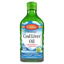 Carlson - Cod Ulei de ficat, 1100 mg Omega-3s, Plus Vitaminele A și D3, Wild prins Norvegian Cod Arctic Ulei de ficat de cod, Susținabil Sursa de ulei de pește nordic lichid, Green Apple, 250 ml (8,4 Fl Oz)