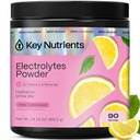 KEY NUTRIENTS Multivitamine Electroliti Pulbere fără zahăr - proaspăt roz Limonadă Electrolit pulbere - Rezistență și supliment energetic - Pulbere de hidratare - Nu Calorii - 90 Serviri - Made in USA