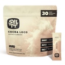 SALTT Electroliţi Pulbere Aroma de alcool Mix - Cocoa Loco - 30 Pachete de Hidratare - Magneziu, Potasiu, Sodiu, Minerale Trace - Zero Zahăr & Gluten Free - Essenţiale de călătorie