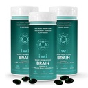 iwi life Brain Omega-3, 180 Softgels (90 Servings), Vegan planta-Based Algae Omega-3 cu EPA + DHA, Focus, Memorie și Mood Support Dietary Supplement, Krill & Fish Oil Alternative, No Fishy Aftergust