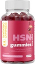 Gume HSN - Piele de par si unghii Gume - Zahăr gratuit Biotin Gummies 5000mcg cu Complex de vitamine complete pentru cresterea parului, sanatos piele, Nail Putere - 60 CT capsuni si cirese aroma