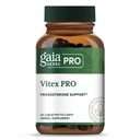 Gaia Herbs Pro Vitex PRO- Suplimentul susţine ciclul menstrual normal şi menopauză sănătoasă* - Supliment de suport progesteron* cu extract organic de copac Chaste Berry - 60 Fito-Caps lichid (30 Servings)