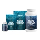 CORREXIKO Marine Colagen Supliment Pastile & pulbere Bundle - Include 10.000 mg dublu hidrolizat Colagen pulbere 1kg, 15 oz & 5oz și 1800 mg Colagen Peptide 120 capsule - pentru păr, piele și unghii