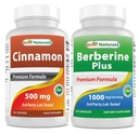 Cele mai bune naturale Scorțișoară 500 mg & Berberine Plus 1000mg