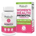 Probulin Womens Probiotic - Vaginal, UT, Gut & Immune Health with Lactobacillus Reuteri - 20 Miliarde CFU, 12 Probiotice Strais & Prebiotice - 60 Vegan, Gluten Free Capsule pentru Wellness Whole-Body