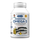 ANDREW LESSMAN Essential Omega-3 Orange - 60 Softgels - Ultra-Pure, ulei Omega-3 de mare potenta. High DHA, fără probleme cu stomacul, fără contaminări, fără mercur. Small Easy to Swallow Softgels