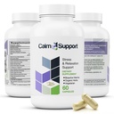 CalmSuport: Stres & Relaxare Suport - Ashwagandha, Floare de Pasiune, Root Valerian, Ginger, GABA, Velvet Bean, Motherwort, Seminte de Oat, Phyllanthus, L-Theanin, L-Tryptofan, Folate, C,B1,B6,B12,Zinc