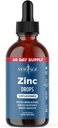 Picături lichide cu zinc ionice - supliment de zinc cu potenţial imunitar ridicat, apărare imună, antioxidant natural puternic, non-GMO - de New Age (Lichid 2 OZ), pachet de 1