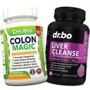 Colon Cleanse & Ficat Curățare supliment de suport de detoxifiere - Natural Bowel Cleanser Pastile pentru Intestinal Bloating & Daily Constipație Relief - Milk Thistle Caps & Help Gallbladder Suplimente