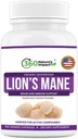 360 Natura Lions Impact Mane capsule supliment ciuperci (150 capsule) pentru Brain Health Supplement, Supliment organic cu Beta-Glucans & Hipromeloză pentru sistemul cognitiv