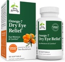 Terry natural Omega-7 Relief ochi uscat - 60 Softgels - Umiditatea ochilor și confort - non-GMO, gluten gratuit - 60 Serviri