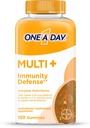 One A day Multi+ Immune Support Gummies, Imunity Multivitamine with Vitamina D, Vitamina C, Vitamina E, Vitamina A, Zinc and More, Gummy Vitamine, 120 Count