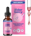 JoyPrimavara Elderberry pentru copii & copii Suport imun lichid (1 fl oz) 