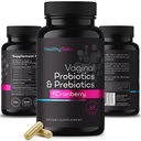 Probiotice Vaginale sanatoase pentru femei + Prebiotice si Pastile de cranberry, PH Balanta, Odor sanatos, Drojdie, Suport Immun, Sanatate Microbiom pozitiva, Femeii