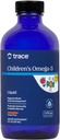 Trace Minerale pentru copii Omega-3 - Suplimentul lichid Susţine funcţia sistemului nervos şi imunitar - Suplimentul de sănătate pentru copii - EPA & DHA susţine dezvoltarea creierului şi ochilor - Orange, 8 fl oz