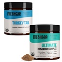 Ciuperci proaspete Cap Imunitate Bundle (Turcia Tail Powder și Ultimate Mushroom Complex Powder)