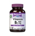 Bluebonnet Vitamina B1 100 mg - Susţinerea şi energia vitaminelor pentru femei şi bărbaţi* - Tiamin HCl - non-GMO, Vegan, Kosher, Gluten-Free - Soy & Dairy-Free - 100 capsule vegetale, 100 zile de aprovizionare