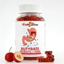 Butyrate Gummies Gut Health Supplement: Butyrate with Probiotic & Prebiotic Fiber Gummies for Women Men Sugar Free Digestive & Energy Metabolism Support Vegan Hawthorn Flavor 30 Days Support