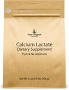 Ingrediente originale pure Lactat de calciu (8 oz) Supliment de calciu, Electrolit