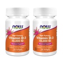 ACUM Alimente de înaltă potenţă Vitamina D-3, 10.000 UI, 120 Softgels, 2 Pack