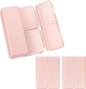 FYY Daily Pill Organizator,2 PC-uri 7 Compartimente Portable Pilula Case Travel Pill Organizator, [Folding Design] Pilulă cutie pentru Purse Pocket pentru a deține vitamine, ulei de ficat Cod, Suplimente și medicamente-Pink