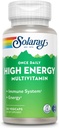 SOLARAY O dată pe zi multivitamine cu energie mare, fără fier, sistem imunitar și suport energetic, Ingrediente întregi de alimente și plante aromatice, Mens and Womens Multi Vitamina (30 Servings, 30 VegCaps)