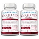 Stiinta aprobata CoQ10 MD - Extra Putere 300mg Pure CoQ10 cu BioPerine® pentru absorbtie mai rapida - Suport optim - 6 luni de aprovizionare