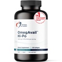 Proiectări pentru sănătate OmegAvail Hi-Po - TG (Trigliceride) Omega-3 Suplimentul ulei de pește, 1600mg EPA/DHA per servire cu lamaie + vitamina E pentru a minimiza gustul peștelui (120 Softgels)