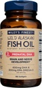 Wiley's Finest Wild Alaskan Fish Oil Prenatal DHA - 900mg EPA și DHA Omega-3s pentru femeile gravide și mamele care alăptează - 180 Softgels (90 Prenatal Vitamin Servings)