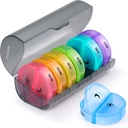 Sukuos Larg Săptămânal Pill Organizator 2 ori pe zi, Daily Pill Box 7 zi Easy to Open with Dublu Protection, AM PM Pilula Case pentru Medicina/Vitamin/Fish Oil/Supplements