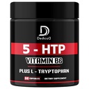 5 HTP Supliment 1010mg - 60 capsule - 3in1 combinat cu vitamina B6, L-triptofan - Confortabil Mood, Brain Health, Body Management & Immune System Support