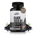 Doar Organic Cold-Pressed capsule de ulei de semințe negre - Vegan Non-GMO Pure Nigella Sativa negru chimin ulei de semințe pentru Imunitate de frumusețe și suport general de wellness - Thymochinone-Rich 1000mg Servire (60 zi)