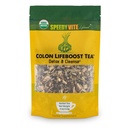 SpeedyVite Colon LifeBoost Tea Detox și Cleanse - Ceai organic Pu'er cu ghimbir, Lemongrass - pentru creșterea sănătății și funcției Colon