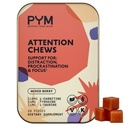 PYM Atentie Chews Suport pentru Procrastinare, Focus & Productivitate, 20 Conte 