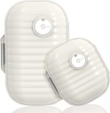 Calatorie Pill Organizator, 2 Pack Portable Pilula Cutie 7 zile Pilula mica Dovada de umiditate zilnic medicament Vitamina Container pentru vitamine, Suplimente Tracker medicament de călătorie esențiale (Small+ Large)