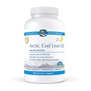 Nordic Naturals Pro - Arctic Cod Ulei de ficat CLO, Sprijină Heart and Brain Health - Lemon-Flavored 180 Soft Gels