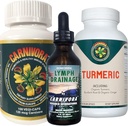 Carnivora Triple Play - Immune System Support, Lymph System Flush, și Îmbunătățirea pentru articulații și digestion (Bundle cu 1 sticlă Fiecare dintre Carnivora Vegi-Caps, Limph Drainage, și Turmeric)