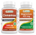 Scorțișoară 1000 mg și glicinat de magneziu 425 mg