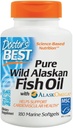 Cel mai bun ulei de pește din Alaska, cu AlaskOmega, inimă, creier, bunăstare mintală, ochi, non-GMO, gluten gratuit, 180 Marine Softgels