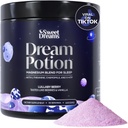 SweetDreams Dream Potion Sleep Support Blend with Magneziu Glicinate, Glicină, L-Theanină & Mușețel - Sugar Free Blueberry Flavor (30 Servings)