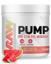 RAW Pompă Stim Free Pre Workout (Watermelon) - non- Stimulant Pre Workout Supliment pulbere oxid de azot - Pre antrenament Suplimente băutură pentru timpul antrenamentului - 40 serviri
