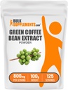 BulkSupplements Green Bean Extract de pulbere - Green Bean Suplimente - Suport energetic, Gluten gratuit, 800mg per Serving, 100g (3.5 oz) (Pachet de 1)