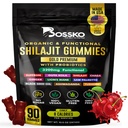 3200 MG Pure Himalayan Silajit Gumies Organice pentru bărbaţi şi femei cu probiotice şi magneziu Ashwagnadha Chaga Acid furolic Turmeric 105 + urme minerale I Vegan non-GMO I Lab testat I 90 Număr