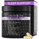 Cu o noapte înainte de 10-in-1 Midnight Maximizer Sleep Aid, Stres Relief, Cognition, Relaxation, Recovery, Focus, Magneziu Glycinate, L-Theanin & More, (120 Capsules 